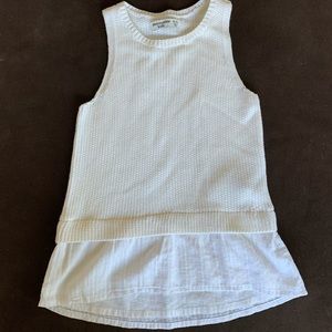 Abercrombie & Fitch White Sweater Tank